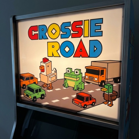 Parody marquee art from the game build — Crossie Road
